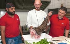The kitchen team at work